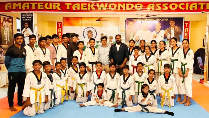 sports Taekwondo Championship | ఓపెన్ నేషనల్ తైక్వాండో ఛాంపియన్షిప్కు జిల్లా క్రీడాకారులు